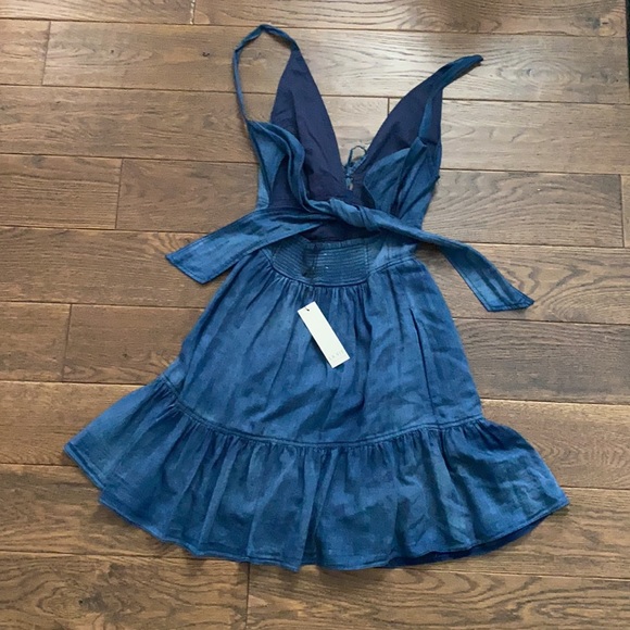 NWT Rebecca Taylor LA VIE TISSUE DENIM DRESS XS - Picture 3 of 8